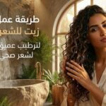 طريقة عمل حمام زيت للشعر الكيرلي